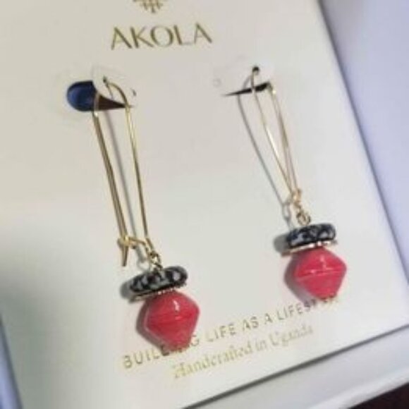 Akola Uganda earrings - Picture 1 of 2